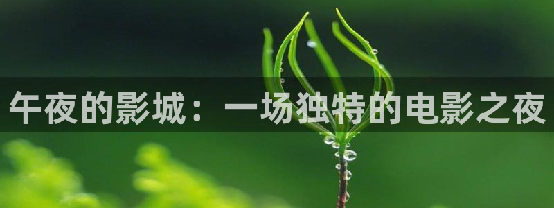 浮力操操影院：午夜的影城：一场独特的电影之夜